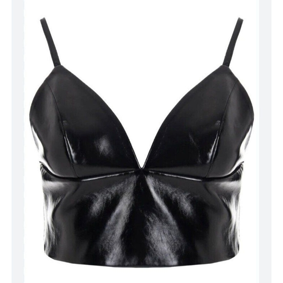 Emma & Sam Synthetic leather Cropped Tank Top S - Picture 2 of 7